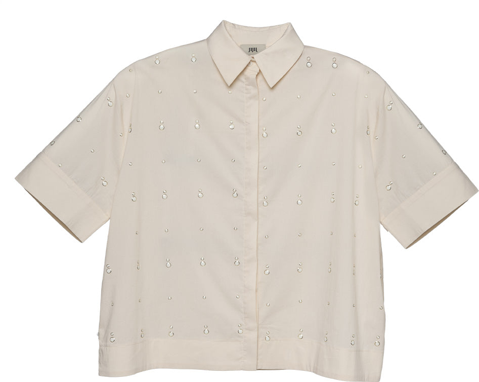 CAMICIA CON RIVETTI TERMOADESIVI ALL OVER