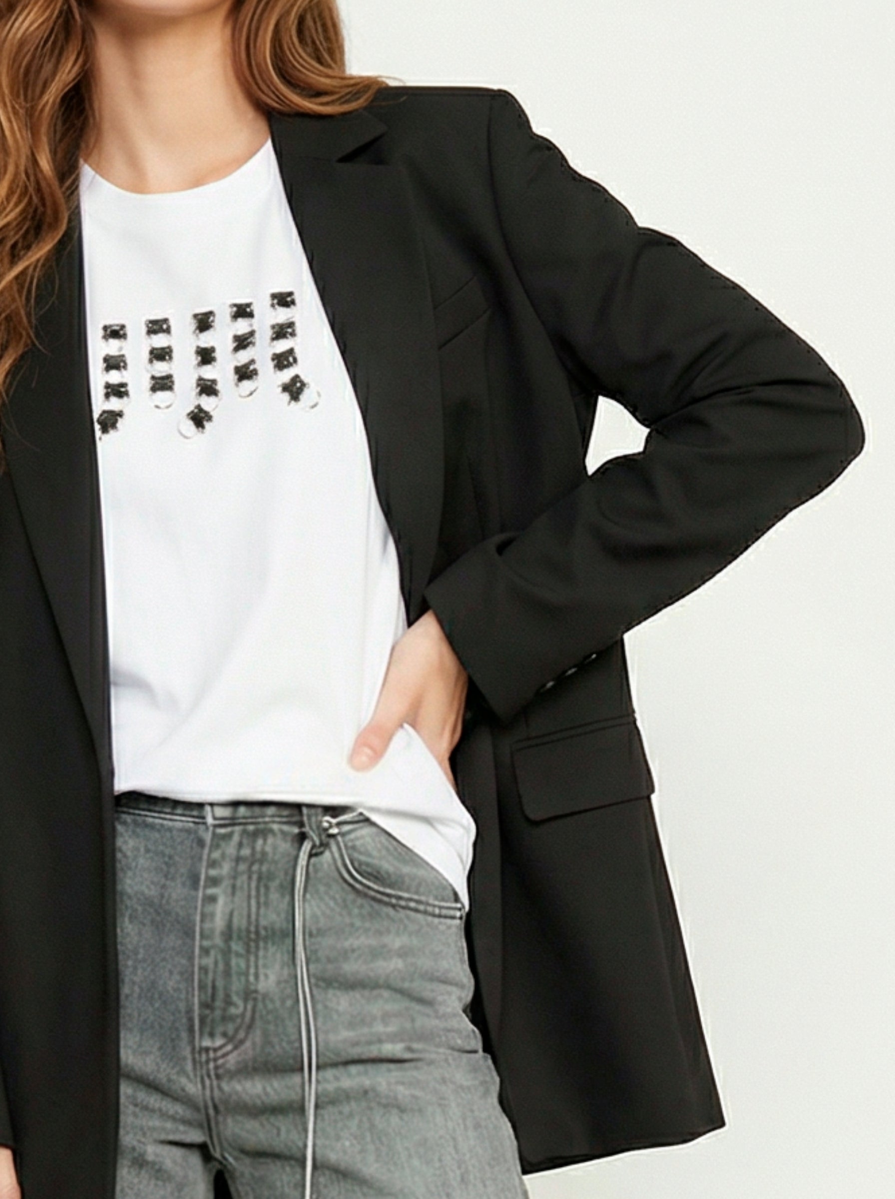 BLAZER MONOPETTO CON REVERS CLASSICI