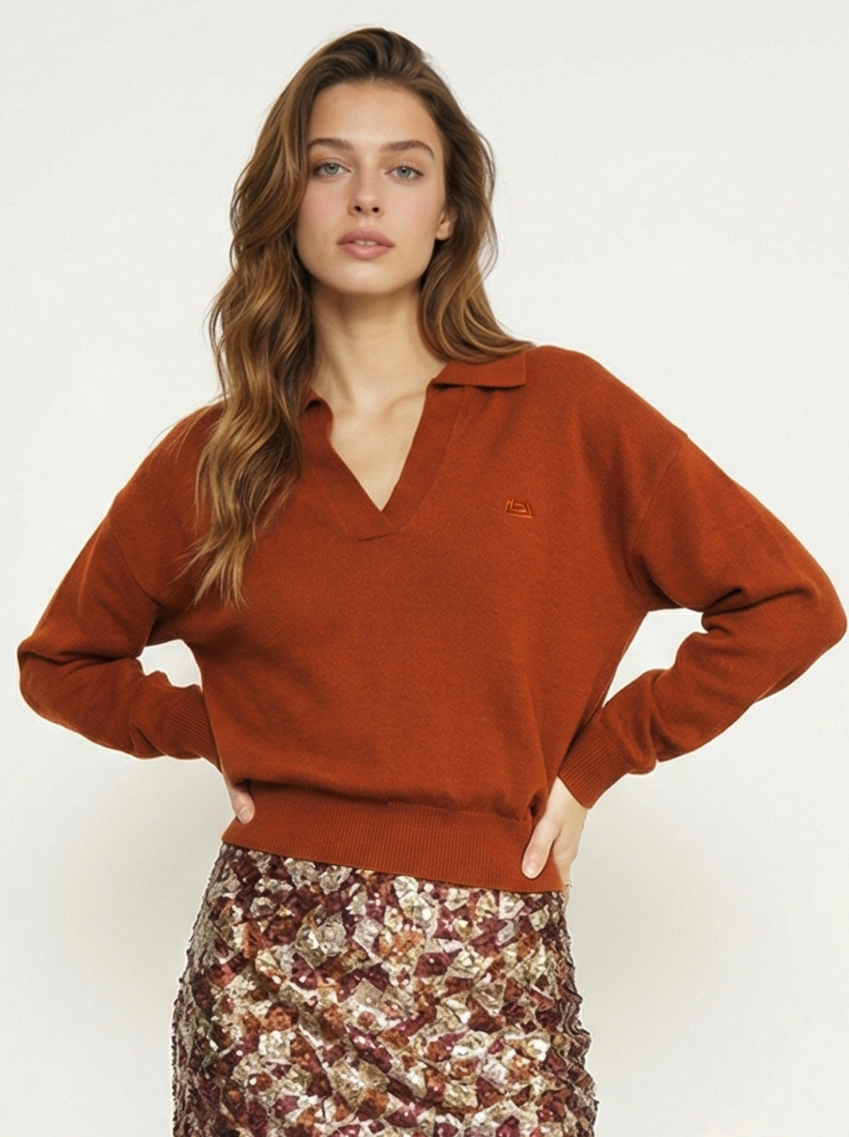 MAGLIA CON COLLETTO POLO