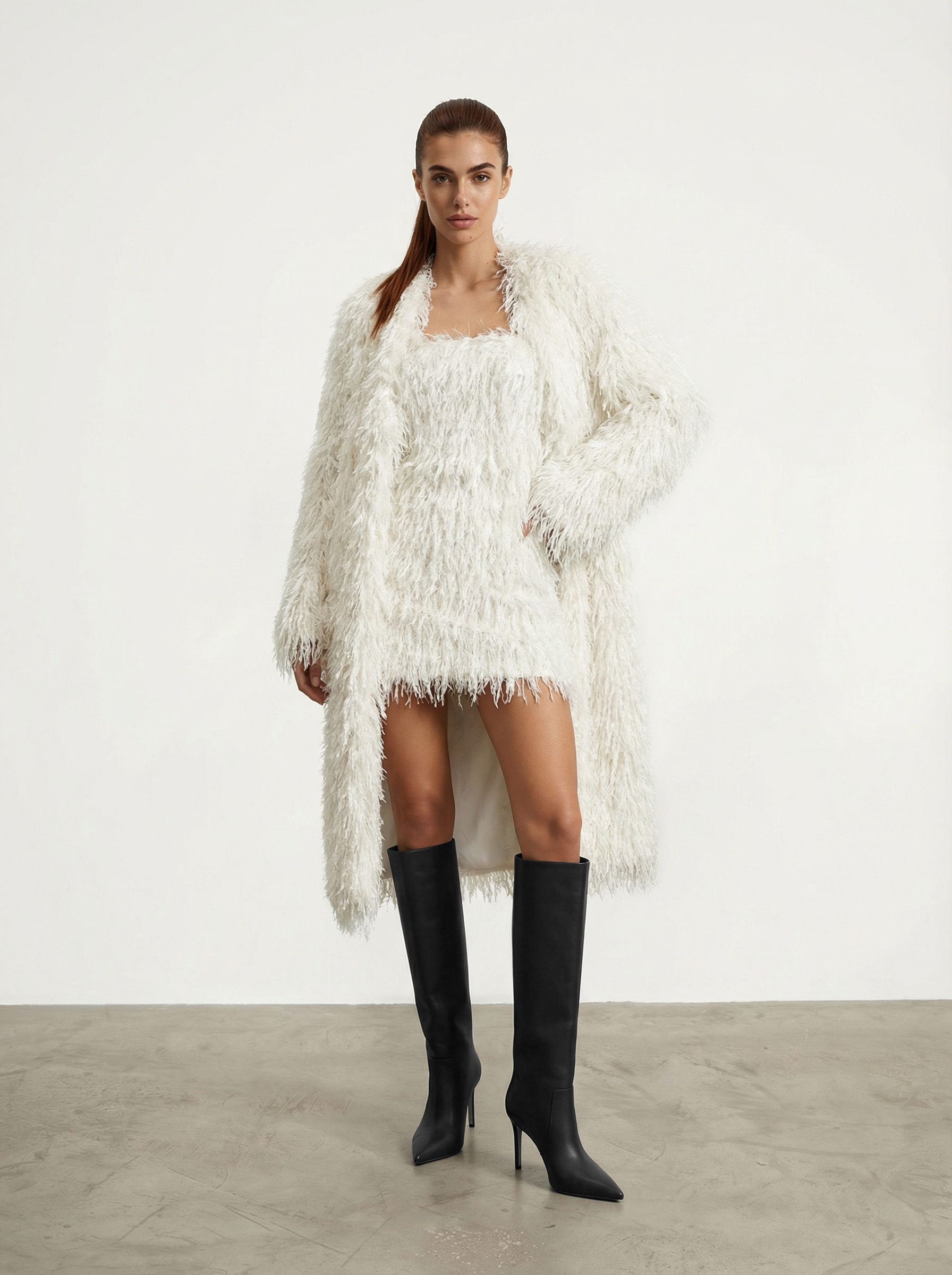 CAPPOTTO IN TESSUTO EFFETTO PIUMATO