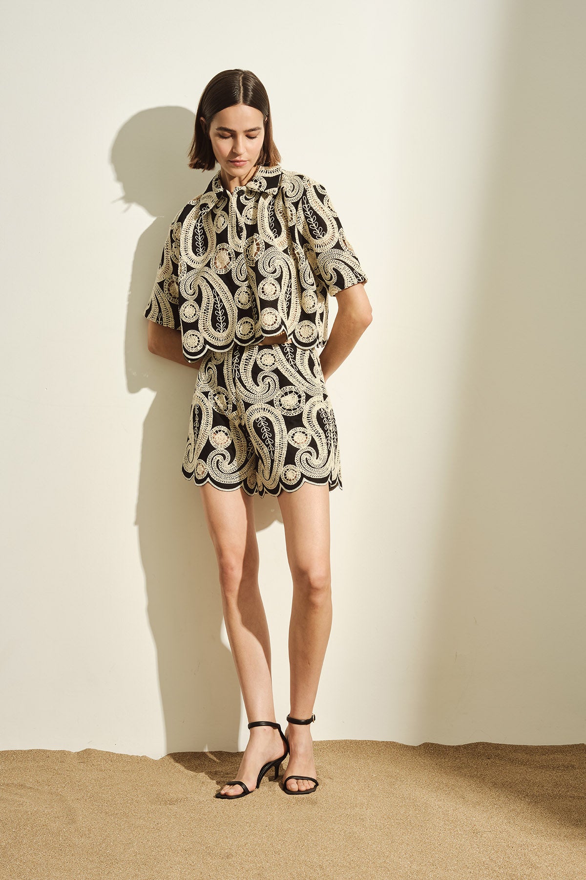 CAMICIA IN PIZZO LAVORATO