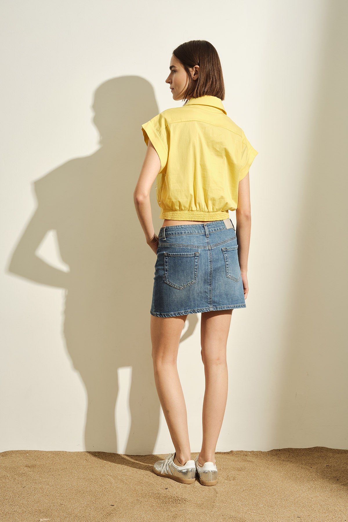 MINIGONNA IN DENIM A CINQUE TASCHE