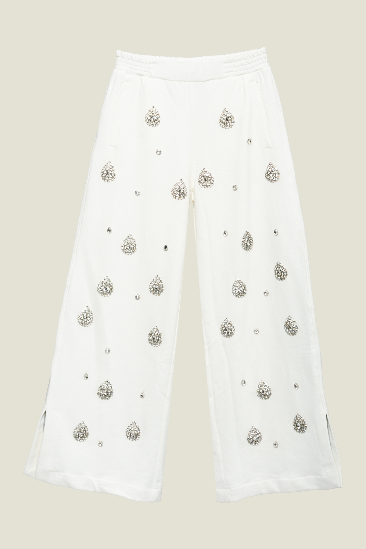 PANTALONE A PALAZZO CON GOCCE GIOIELLO