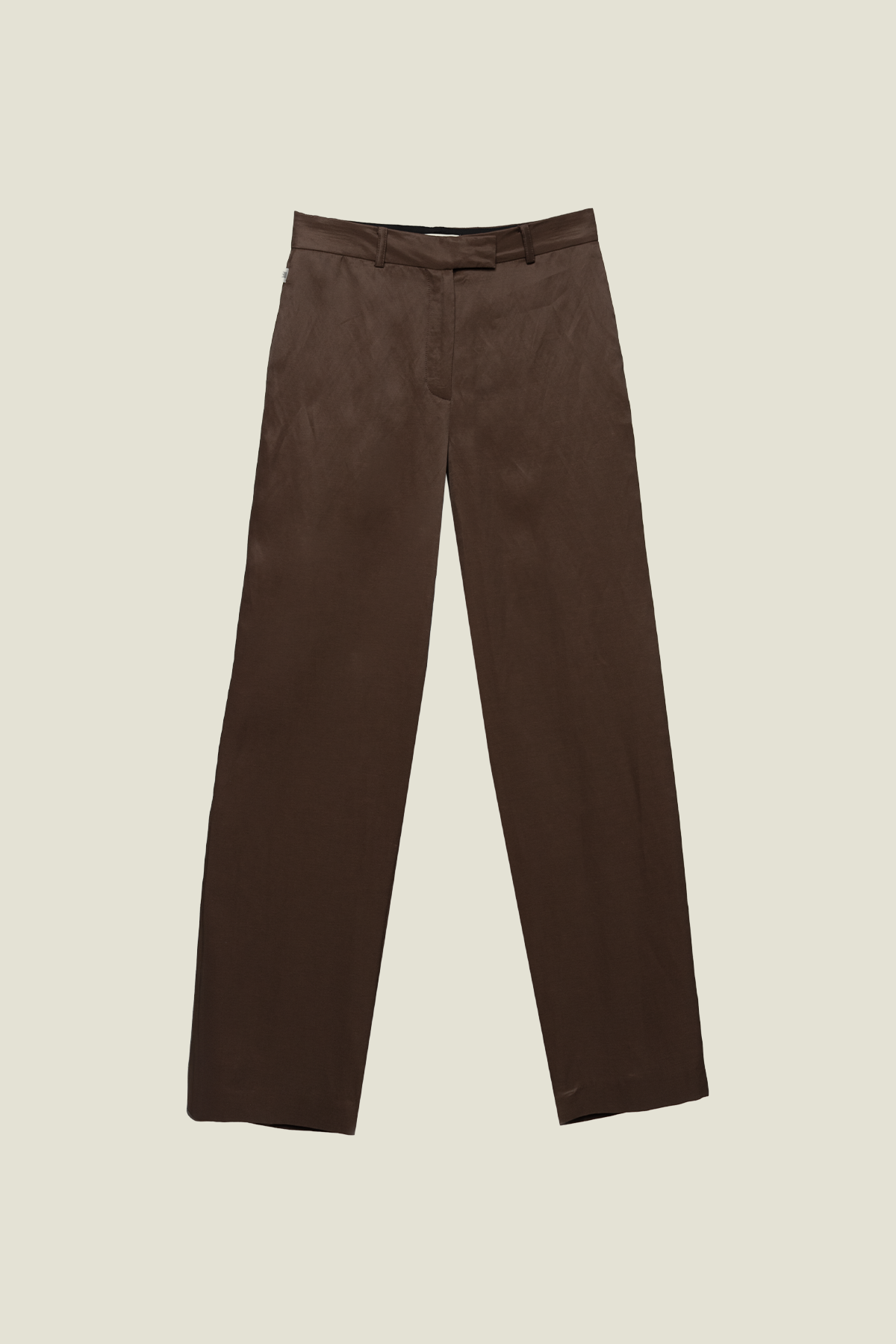 PANTALONE A LINEA DRITTA EFFETTO LUCIDO