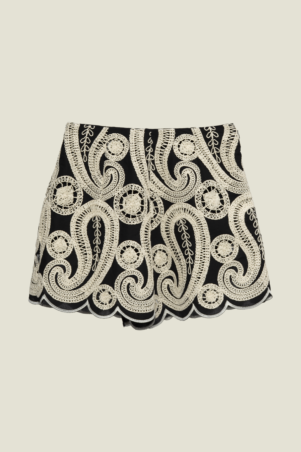 SHORT IN PIZZO LAVORATO