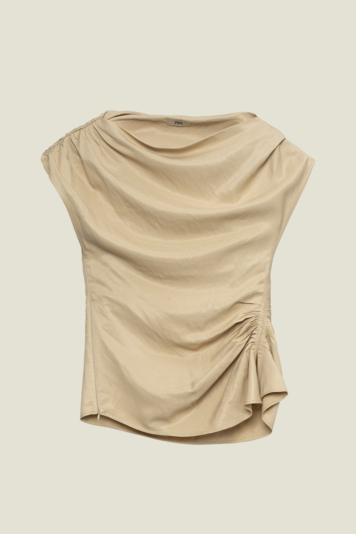 BLUSA MONOSPALLA CONN SCOLLO ASIMMETRICO