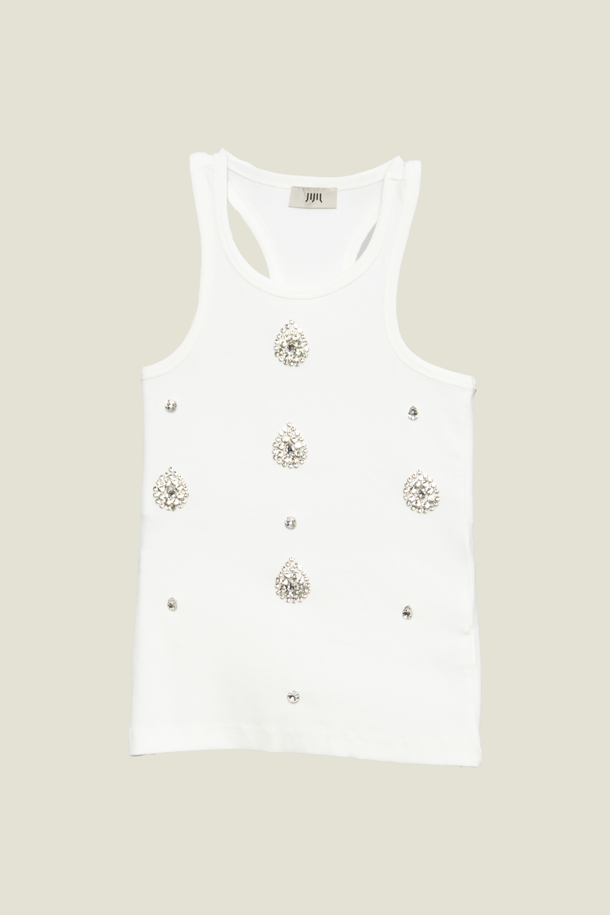 CANOTTA CON APPLICAZIONI IN STRASS