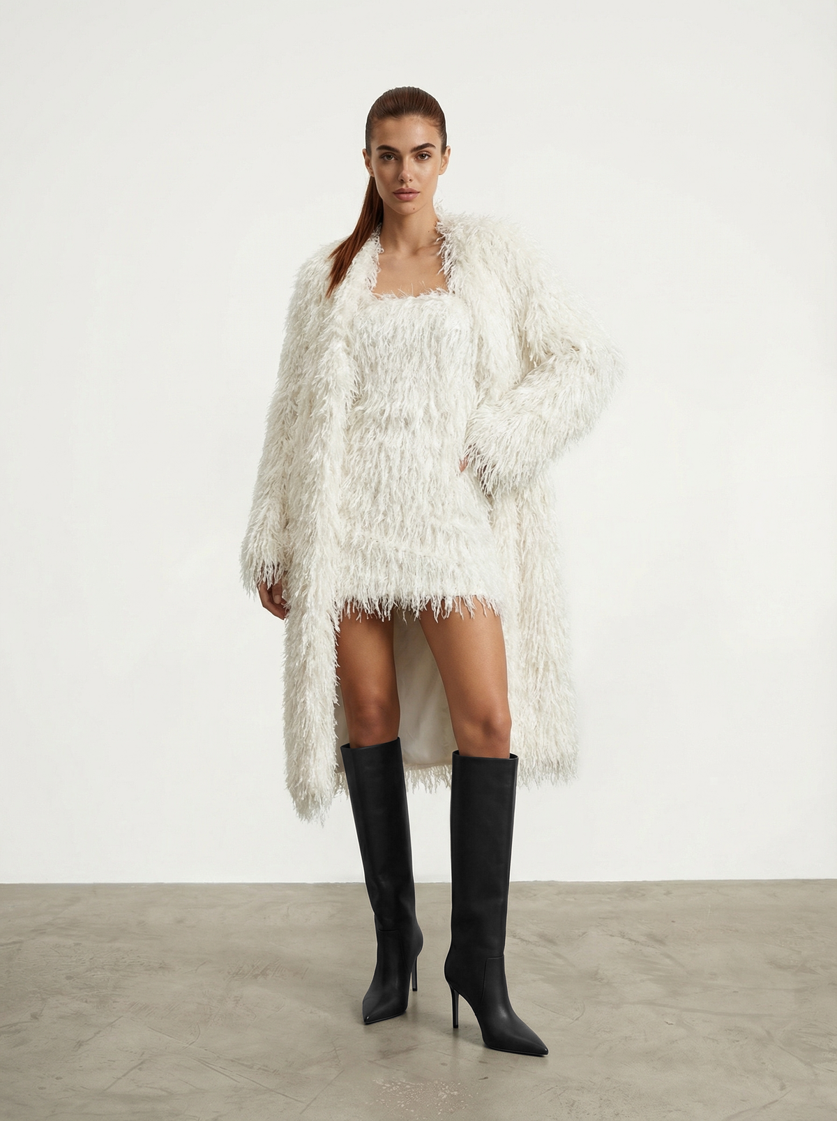 CAPPOTTO IN TESSUTO EFFETTO PIUMATO