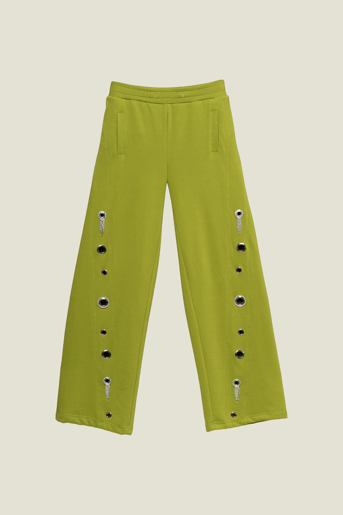 PANTALONE CON ANELLI DI STRASS
